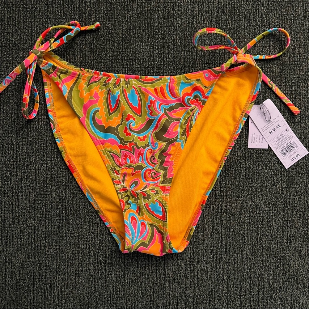 NWT New With Tags TARGET WILD FABLE Low Rise Cheeky Adjustable Bikini Bottoms